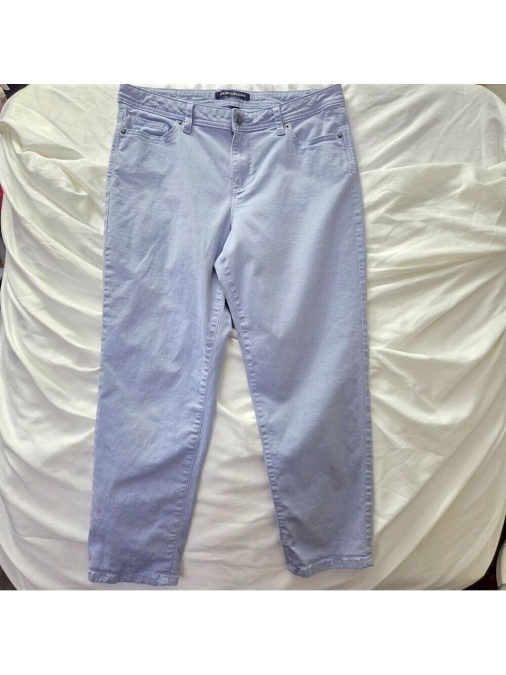 Calvin Klein Jeans Mid Rise Cropped Pastel Blue Jeans Size 10